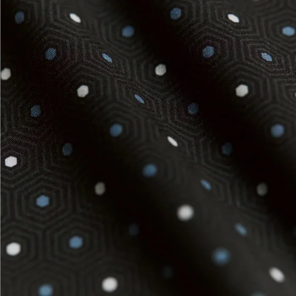 7Diamonds Rylee 4 Way Stretch Black‎ Gray Patterned Men's Button Up Shirt Large - Picture 5 of 8